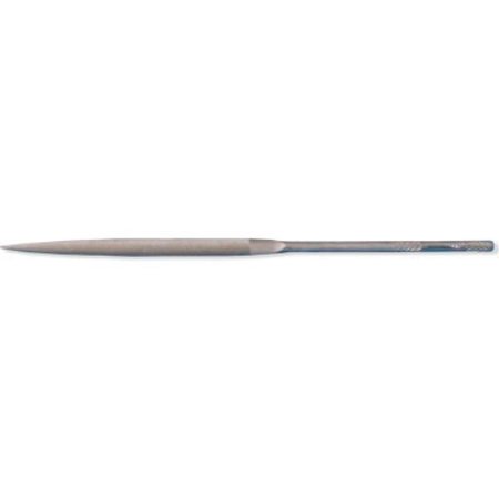 GROBET FILE COMPANY OF AMERICA, LLC Grobet Needle File Length: 5.5", Cut 4, Knurled Handle Half Round Pattern 30.522